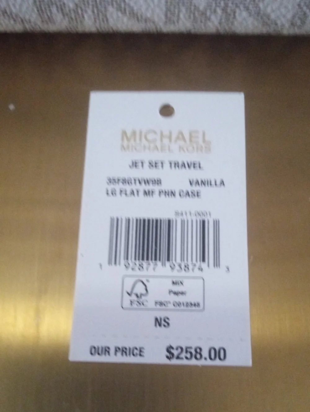 Michael Kors Monogram Jet Set Wallet NWT